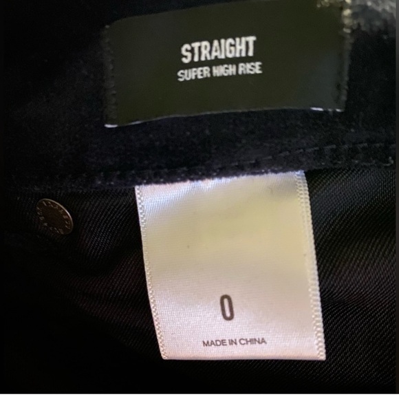 Express Super High Rise Straight Cropped Velvet Pants - Picture 8 of 10